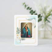 Carte Sainte du Mémorial funéraire catholique Vier (Debout devant)