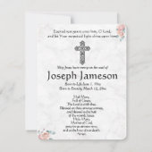 Carte Sainte du Mémorial funéraire catholique Vier (Dos)