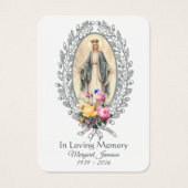 Carte Sainte du Mémorial funéraire catholique Vier (Devant)