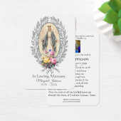 Carte Sainte du Mémorial funéraire catholique Vier (Bureau)