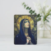 Carte Sainte du Mémorial funéraire catholique Vier (Debout devant)