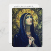 Carte Sainte du Mémorial funéraire catholique Vier (Devant / Derrière)