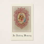 Carte Sainte du Mémorial funéraire catholique Vier (Devant)