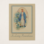 Carte Sainte du Mémorial funéraire catholique Vier (Devant)