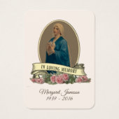 Carte Sainte du Mémorial funéraire catholique Vier (Devant)