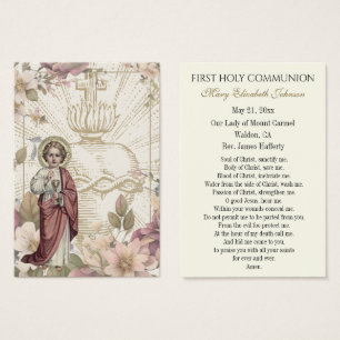 Carte Sainte du Souvenir catholique de la première