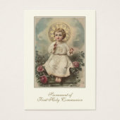 Carte Sainte du Souvenir catholique de la première (Devant)