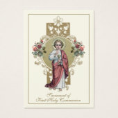 Carte Sainte du Souvenir catholique de la première (Devant)