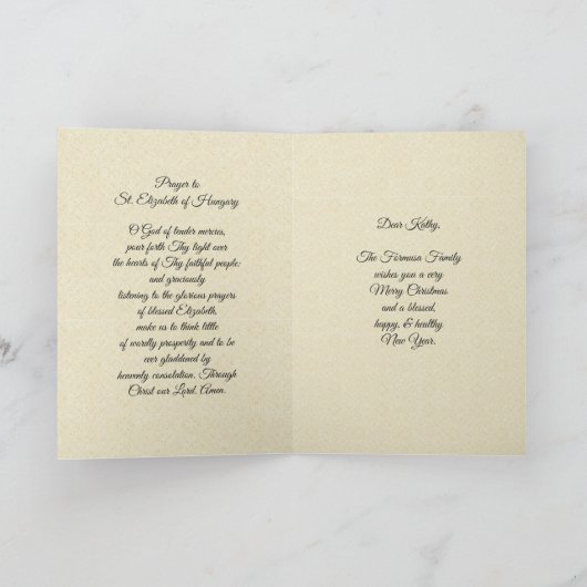 Carte Sainte Élisabeth de Hongrie (Intérieur)