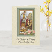 Carte Sainte Élisabeth de Hongrie (Fleur jaune)