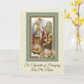 Carte Sainte Élisabeth de Hongrie (Fleur jaune)