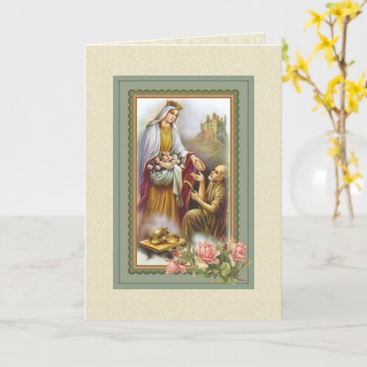 Carte Sainte Élisabeth de Hongrie (Fleur jaune)