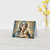 Carte Sainte Elizabeth-Saint de l'infertilité/grossesse (Fleur jaune)