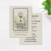Carte Sainte Espagnole pour la Première Communion (Bureau)