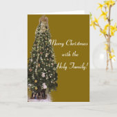 Carte Sainte Famille de Nazareth, Bénédiction de Noël, C (Fleur jaune)