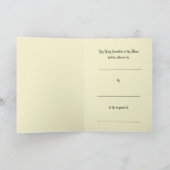 Carte Sainte Faustine Divine Miséricorde, Offrande de Me (Intérieur)