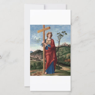 Carte Sainte Hélène avec la Vraie Croix Art sacré
