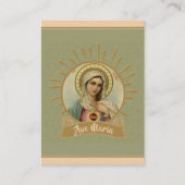 Carte sainte impeccable de Mary Memorare (Devant)