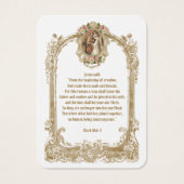 Carte sainte Mariage catholique traditionnelle (Devant)