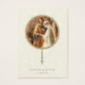 Carte sainte Mariage catholique traditionnelle (Devant)