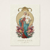 Carte Sainte Mariage catholique Vierge Marie (Devant)