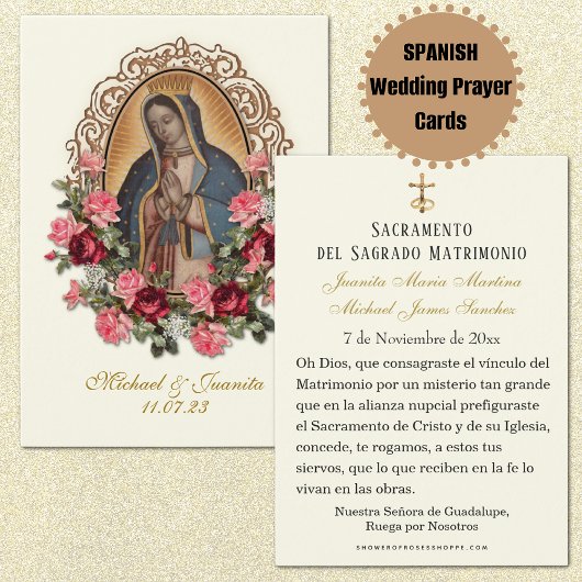 Carte Sainte Mariage de Guadalupe