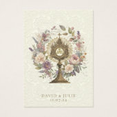 Carte Sainte Mariage de la Monstrance Florale Cath (Devant)