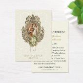 Carte Sainte Mariage Floral Catholique (Bureau)