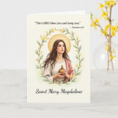Carte Sainte Marie-Madeleine Paix et Bénédictions de Die (Fleur jaune)