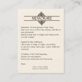 Carte sainte | notre Madame avec le blanc du rose (Dos)