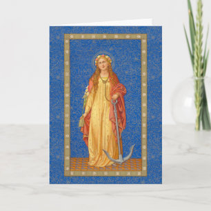 Carte Sainte Philomène avec une ancre (SNV 051)