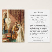 Carte Sainte pour mariage catholique pour mariés (Devant & derrière)