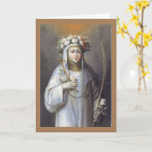 Carte Sainte Rose de Lima (Fleur jaune)