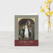Carte Sainte Rose de Lima Priez Pour Nous (Fleur jaune)