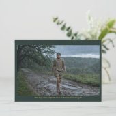 Carte Sainte | Saint Wenceslas marchant sous la pl (Debout devant)