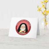 Carte Sainte Thérèse de Lisieux (Fleur jaune)