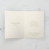 Carte Sainte Thérèse florale avec verset des Écritures (Intérieur)