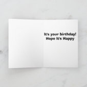 Carte Sainte vache ! C'est ton anniversaire ! J'espère q (Intérieur)