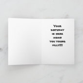 CARTE SAINTE VACHE JEUNE FILLÉE ***JOLIE ANNIVERSAIRE*** (Intérieur)