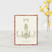 Carte Sainte Vierge Marie Anges Religieux (Fleur jaune)