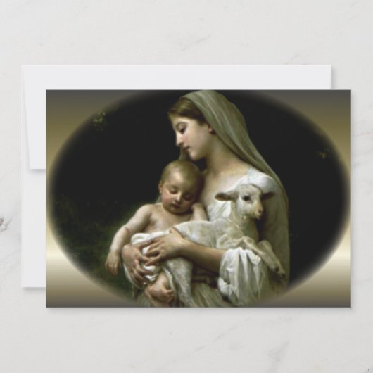 Carte Sainte Vierge Marie Conforter Jésus (Devant)