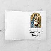 Carte Sainte Vierge Marie et Enfant Jésus (Intérieur)