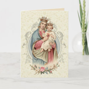 Carte Sainte Vierge Marie Jésus