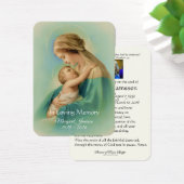 Carte Sainte Vierge Marie Jésus funéraire - (Bureau)
