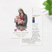 Carte Sainte Vierge Marie Jésus funéraire - (Bureau)