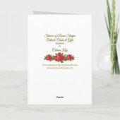 Carte Sainte Vierge Marie Mère Bébé Jésus (Dos)