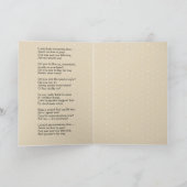 Carte Sainte Vierge Marie Prière poème Vintage (Intérieur)