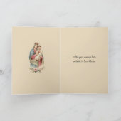 Carte Sainte Vierge Marie Vintage (Intérieur)