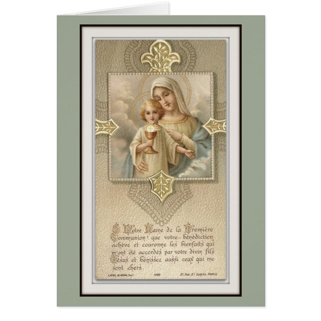Carte Sainte vintage (Devant)