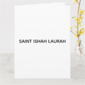 CARTE #SAINTISHAHLAURAH (Fleur jaune)